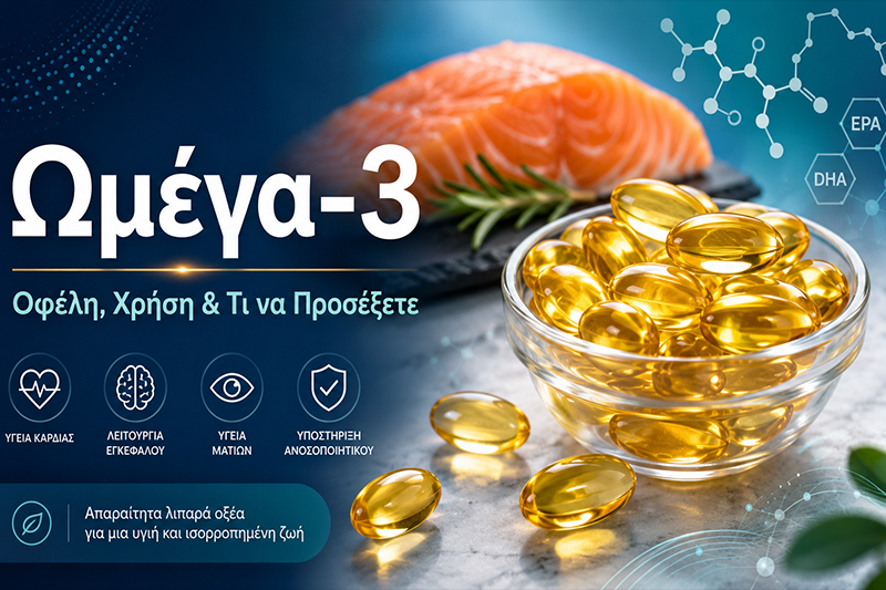 Ωμέγα-3 λιπαρά οξέα: Τι είναι, ποια είδη υπάρχουν και σε ποιες τροφές βρίσκονται