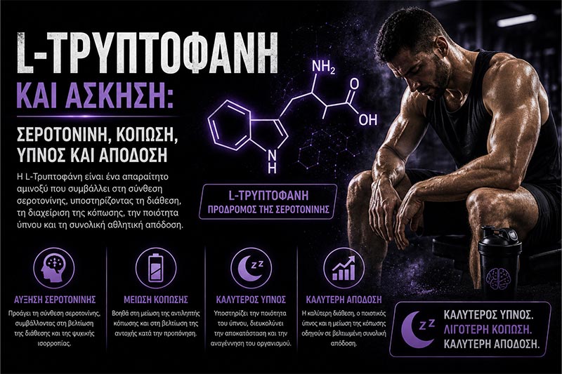 L-Τρυπτοφάνη και Άσκηση: Σεροτονίνη, Κόπωση, Ύπνος και Απόδοση