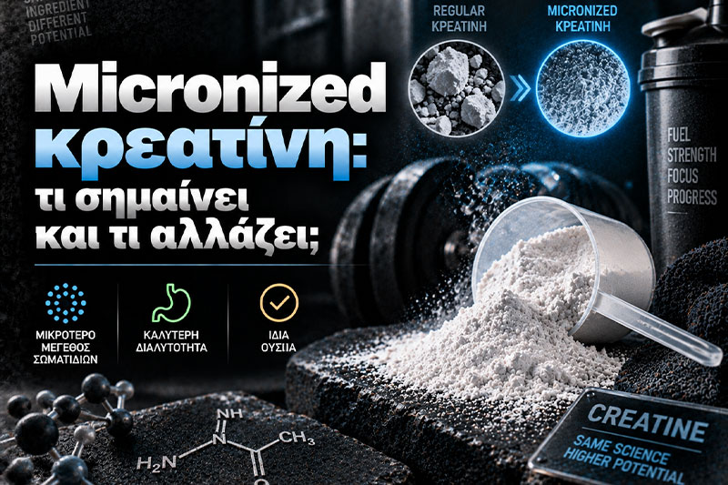 Micronized κρεατίνη: τι σημαίνει και τι αλλάζει;