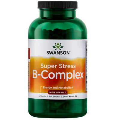 Swanson Super Stress B-Complex with Vitamin C 240 Caps