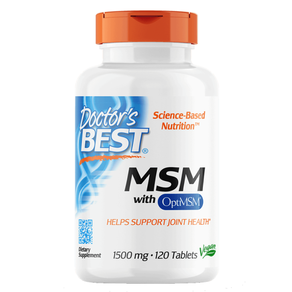Doctors Best MSM With OptiMSM 1500mg 120 Tabs