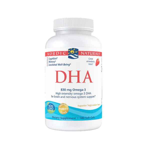 Nordic Naturals DHA 830mg Strawberry 180 Softgels
