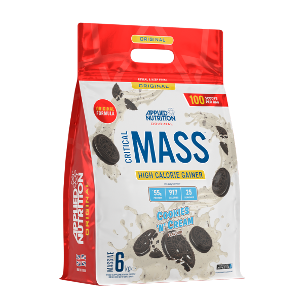 Applied Nutrition Critical Mass Original 6000g + (ΔΩΡΟ) Applied Nutrition Carb-X Cyclic Dextrin 125g + Applied Nutrition Lifestyle Water Bottle 1000ml