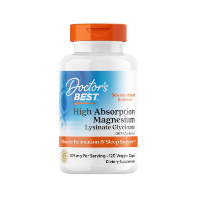 Ενέργεια Doctor's Best High Absorption Magnesium 105mg 120 VCaps