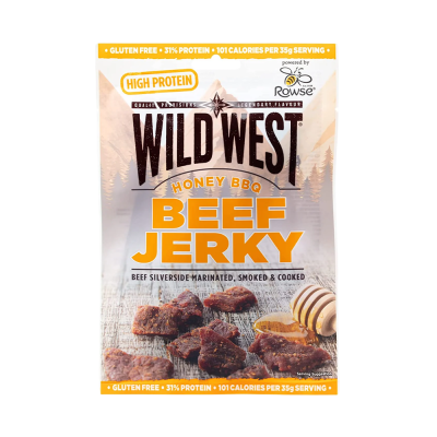 Wild West Beef Jerky Honey BBQ 25g