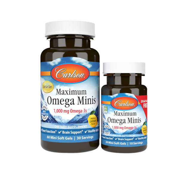 Carlson Labs Maximum Omega Minis 60 + 20 Softgels