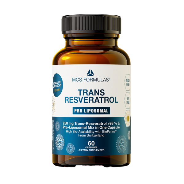 MCS Formulas Trans Resveratrol Liposomal 250mg 60 Caps