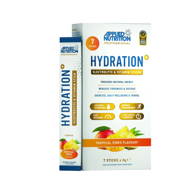 Applied Nutrition Hydration+ Electrolyte & Vitamin Powder Stick Packs 7x8g