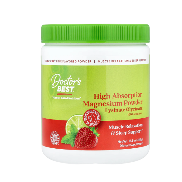 Doctors Best High Absorption Magnesium Powder Strawberry Lime 350g