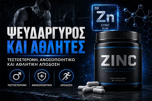 Ψευδάργυρος και αθλητές: Τεστοστερόνη και απόδοση