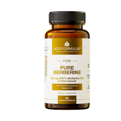 Συμπληρωματα διατροφης MCS Formulas Berberine Pure HCL 450mg 60 VCaps