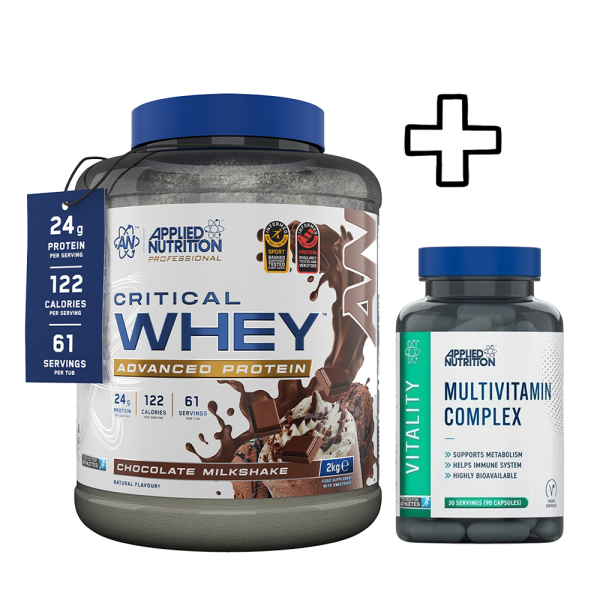 Applied Nutrition Critical Whey 2000g + Applied Nutrition Multi-Vitamin Complex 90 Caps