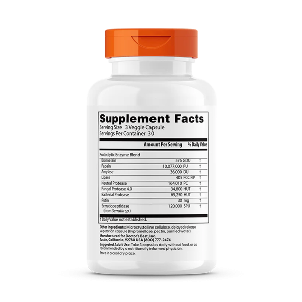 Doctors Best Proteolytic Enzymes 90 VCaps