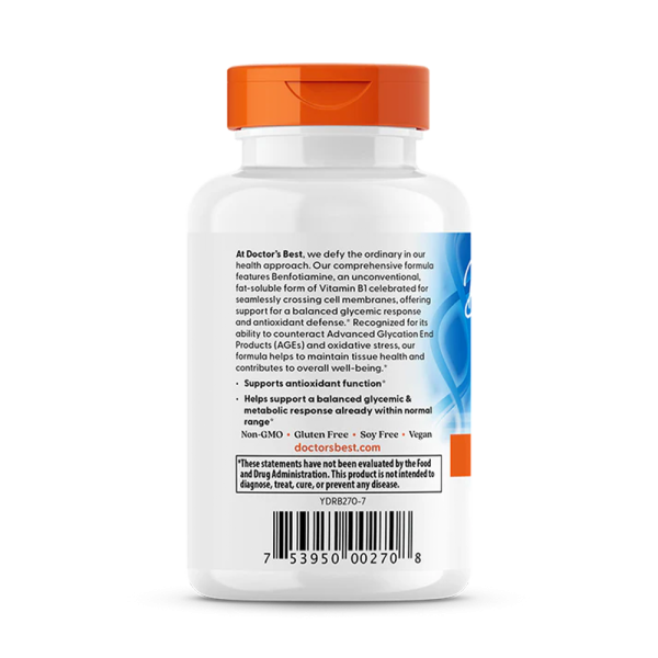 Doctors Best Benfotiamine with BenfoPure 300mg 60 VCaps