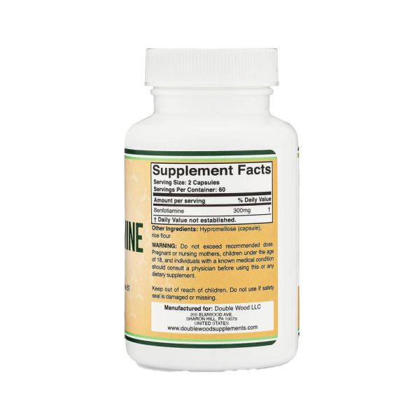 Double Wood Benfotiamine 150mg 120 Caps