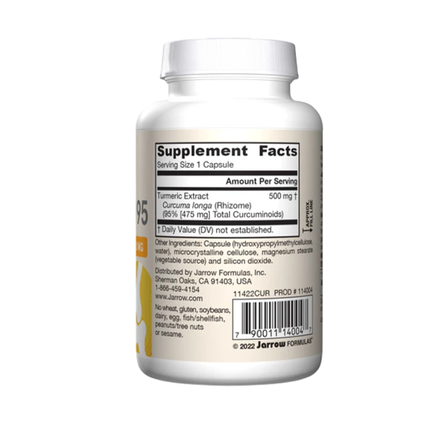 Jarrow Formulas Curcumin 95 500mg 120 Caps